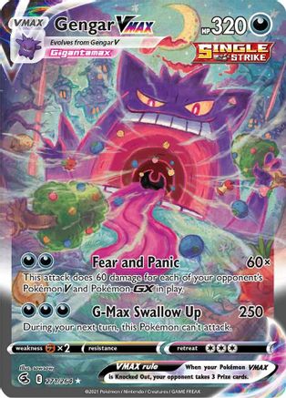 carta de gengar pokemon tcg