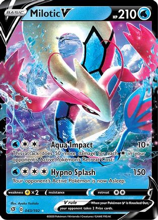 carta pokemon milotic v tcg