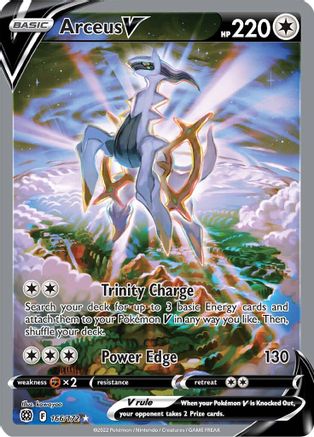 carta pokemon arceus tarjeta de arceus tcg