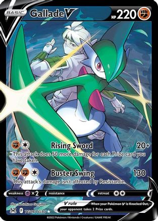 carta pokemon gallade v tcg