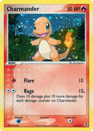 carta pokémon charmander jcc