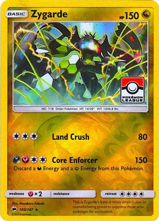 Zygarde - 100 147 (Pokemon League) - League & Championship Cards (PR)