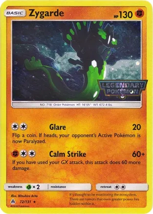 Zygarde - 72 131 (Cosmos Holo) - Miscellaneous Cards & Products (MCAP)