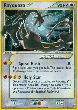 1 Rayquaza Star - Deoxys (DX) $1740 dls