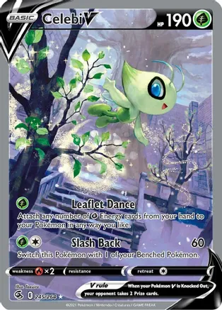 10 Celebi V (Alternate Full Art) Fusion Strike (SWSH08) $32 dls