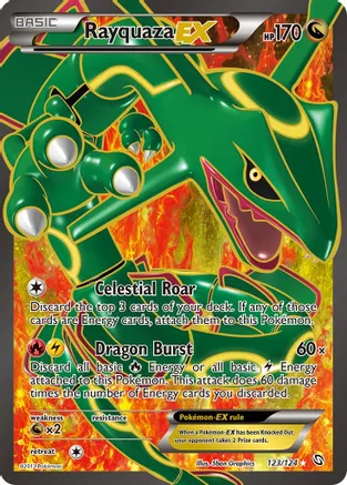 10 Rayquaza EX (123 Full Art) - Dragons Exalted $114