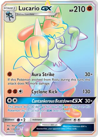 3 Lucario GX (Secret) - SM - Forbidden L