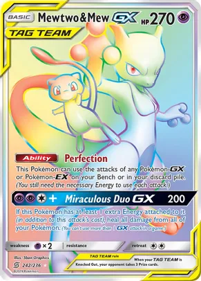 3 Mewtwo & Mew GX (Secret) - SM - Unified Minds (SM11) $147 dls