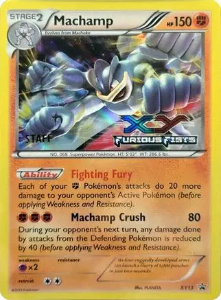 7 Machamp - XY13 (Prerelease) [Staff] - XY Promos (PR)