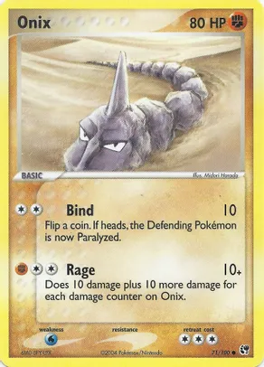 5 Onix - EX Battle Stadium (BST) $2 dls