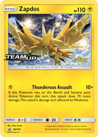 7 Zapdos - SM159 (Prerelease) [Staff] - SM Promos (SMP)