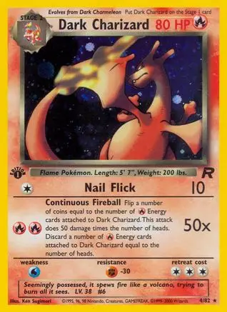 8 Dark Charizard (4) - Team Rocket (TR)