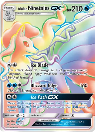 9 Alolan Ninetales GX (Secret) - SM - Guardians Rising (SM02)