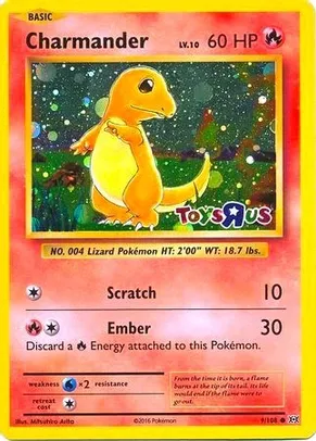 9 Charmander - Toys R Us Promo - $25 dls