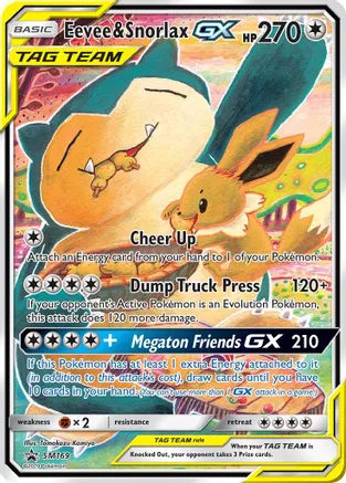 9 Eevee & Snorlax GX - SM169 - SM Promos (SMP)