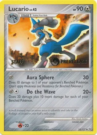 9 Lucario - Prerelease [Staff] $34 dls