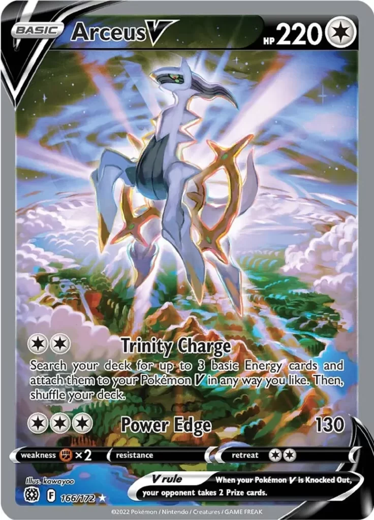 3 Arceus V (Alternate Full Art) Brilliant Stars (SWSH09) $48 dls