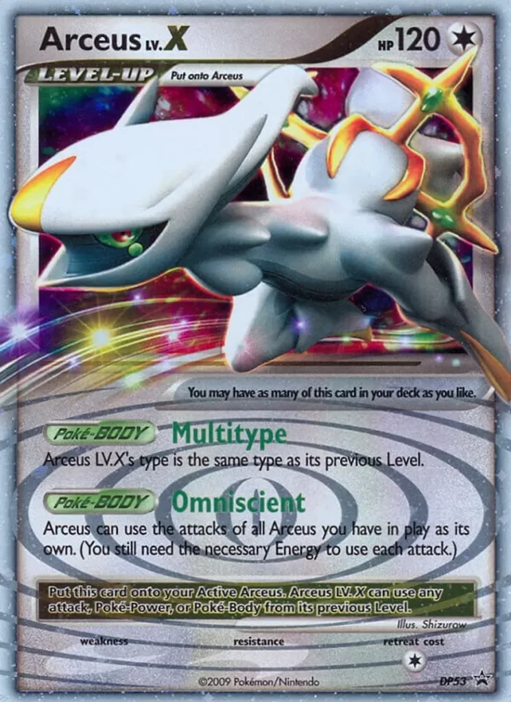 6 Arceus LV.X - DP53 - Diamond and Pearl Promos