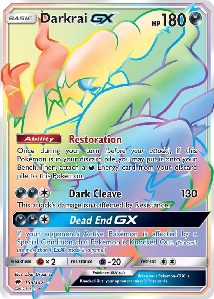 9 Darkrai GX (Secret) - SM - Burning Shadows