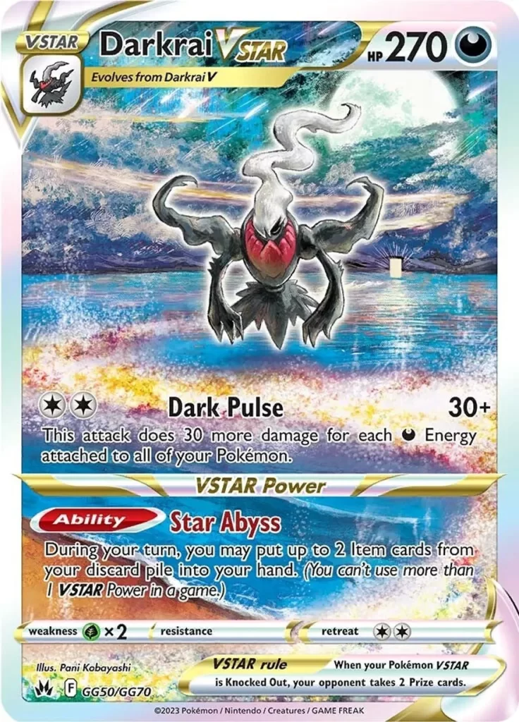 10 Darkrai VSTAR - Crown Zenith: Galarian Gallery $18 dls