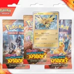 3 pack blister zapdos surging sparks pokemon tcg