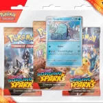 3 pack blister quagsire surging sparks pokemon tcg