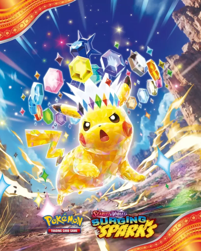 surging sparks pokemon tcg pikachu terastal