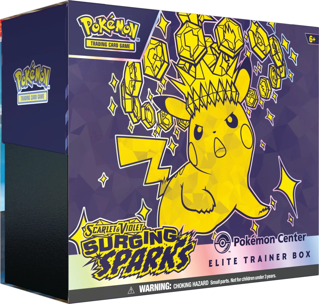 surging sparks pokemon tcg etb pokemon center