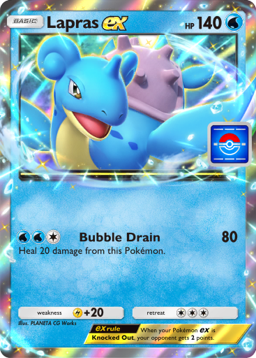 carta promo evento lapras ex con estampado pokemon tcg pocket