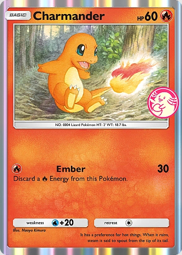 carta de evento pokemon tcg pocket charmander from chansey pick