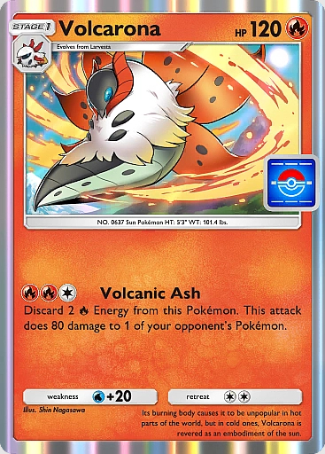 carta de evento pokemon tcg pocket volcarona