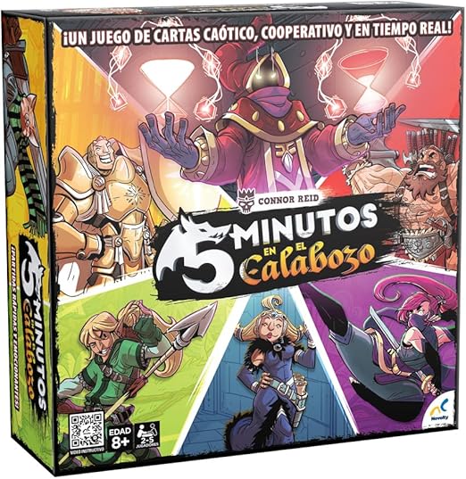 juego de mesa 5 minutos en el calabozo en español de novelty caja por enfrente