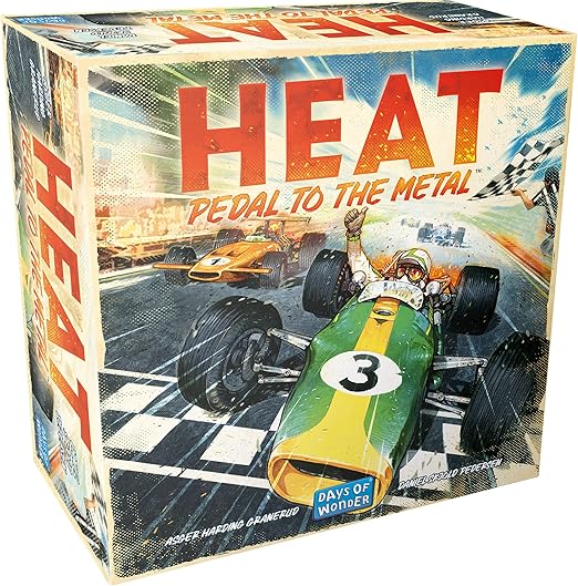 caja juego de mesa heat pedal to the metal