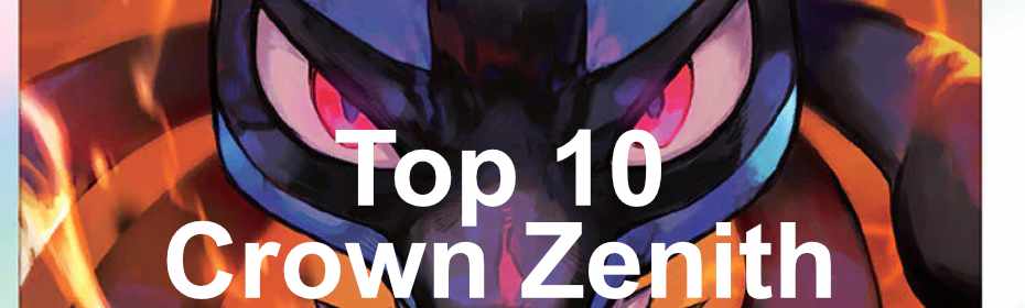 Las 10 Cartas Más Caras de Pokémon Crown Zenith Enero 2026