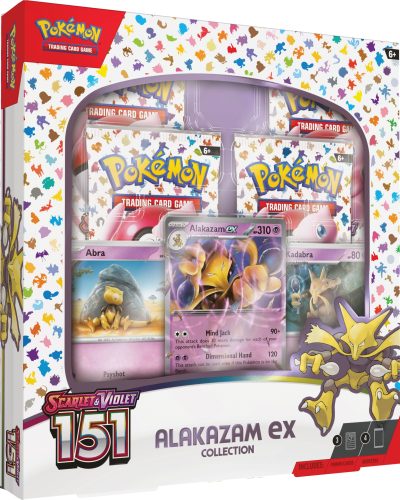 alakazam ex box pokemon tcg escarlata y purpura 151